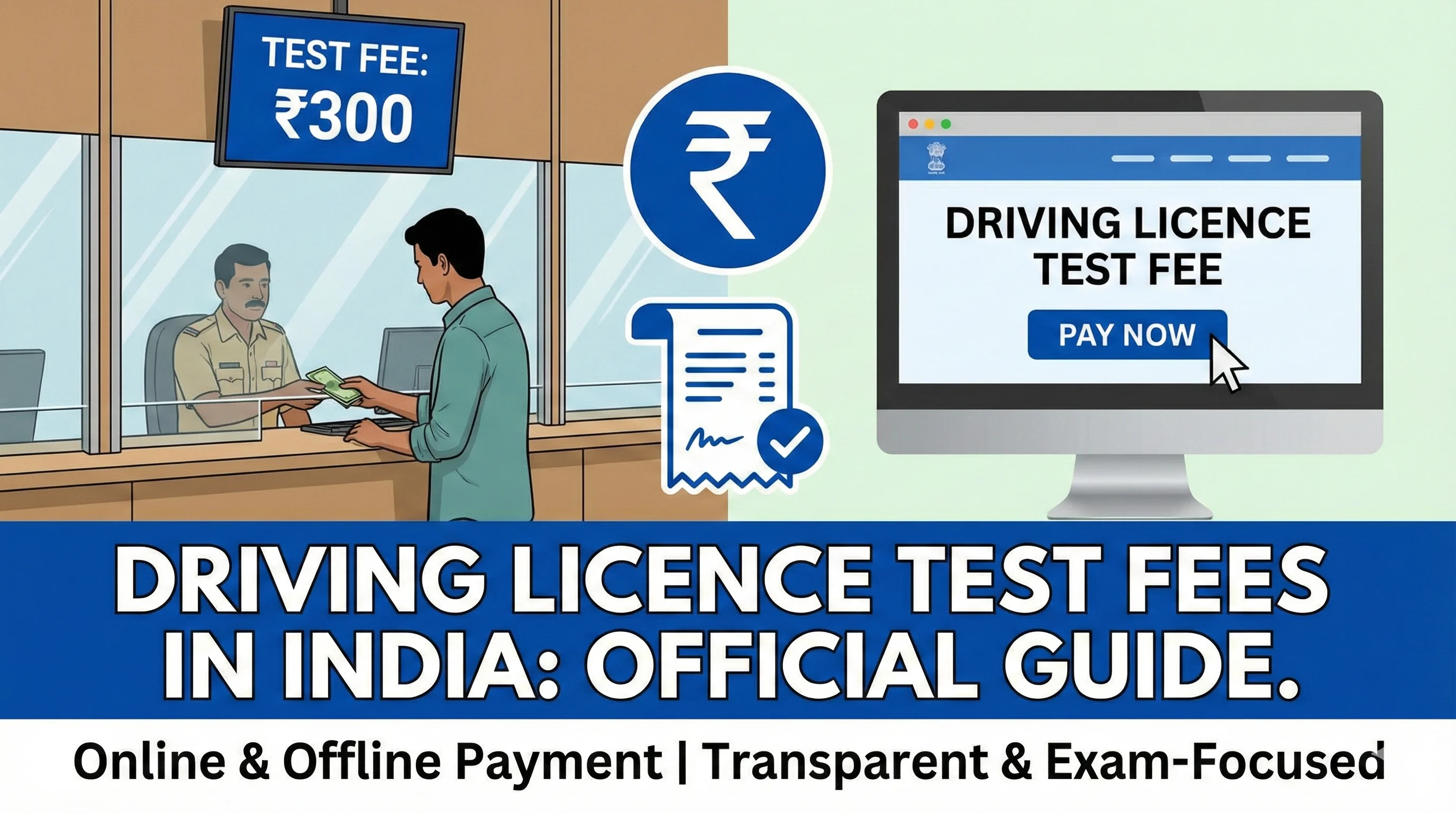 Driving Licence Test Fees Explained - Official Charges & Rules (India)